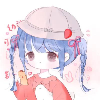 可爱的卡通头像女生呆萌