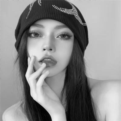女士高冷黑白头像图片高清112张