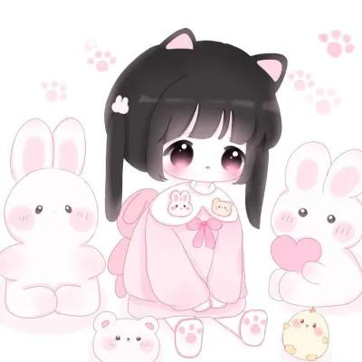 可爱女生头像卡通呆萌q版114张