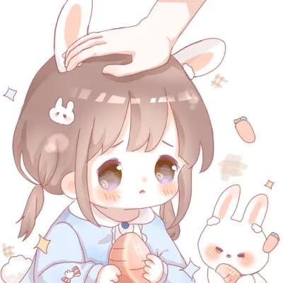 卡通头像女可爱q版(60张)