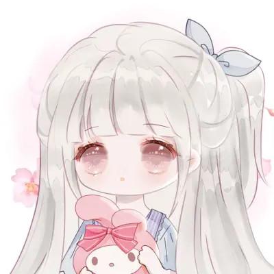 可爱的卡通头像女生呆萌