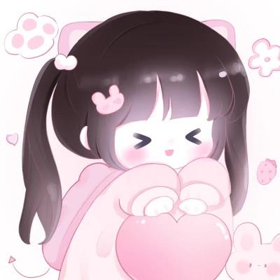 可爱的卡通头像女生呆萌