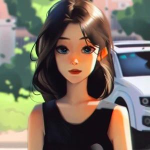微信头像女生插画温柔气质图片