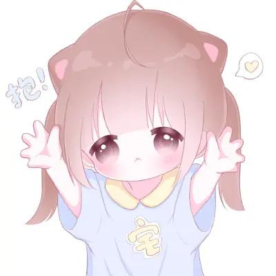可爱的卡通头像女生呆萌