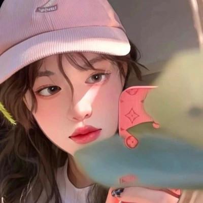 女生高级感插画头像图片