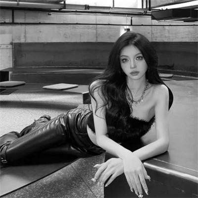 女士高冷黑白头像图片高清112张