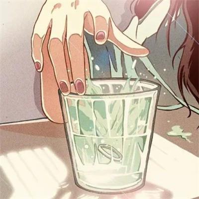 插画旧漫风格女生头像图片高清