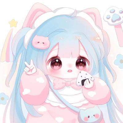 女生q版头像呆萌可爱高清图片