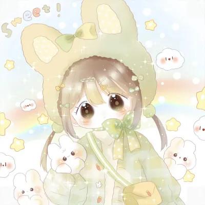 女生q版头像呆萌可爱高清图片