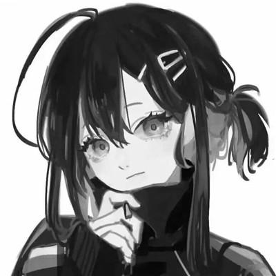高质量漫画风黑白女漫头103张