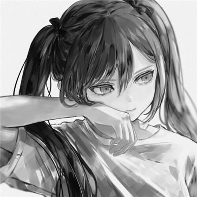 高质量漫画风黑白女漫头103张