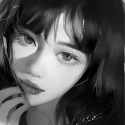 高质量漫画风黑白女漫头103张