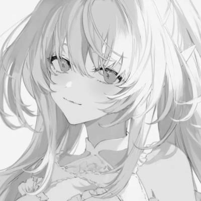 高质量漫画风黑白女漫头103张