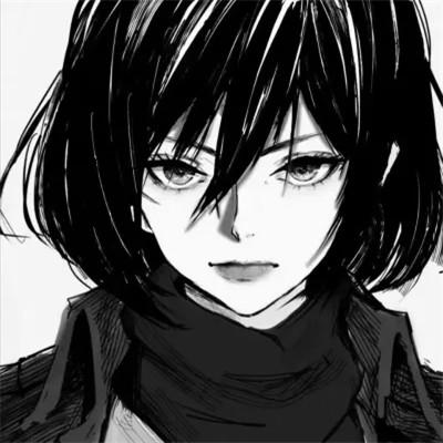 高质量漫画风黑白女漫头103张