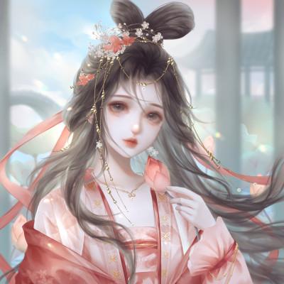 仙气飘飘的古风女生闺蜜头像