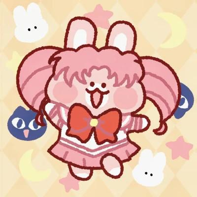 美少女战士手绘猫咪团头可爱