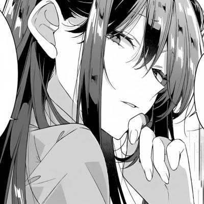 高质量漫画风黑白女漫头103张