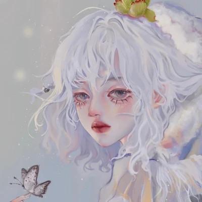高级头像女生小众手绘漫画