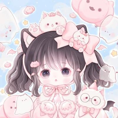 卡通女孩图片可爱萌头像118张
