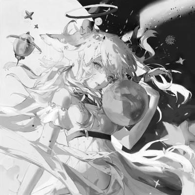 高质量漫画风黑白女漫头103张