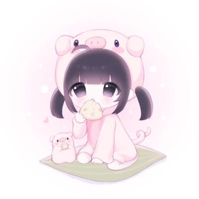 卡通女孩图片可爱萌头像118张