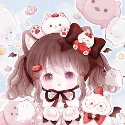 卡通女孩图片可爱萌头像118张
