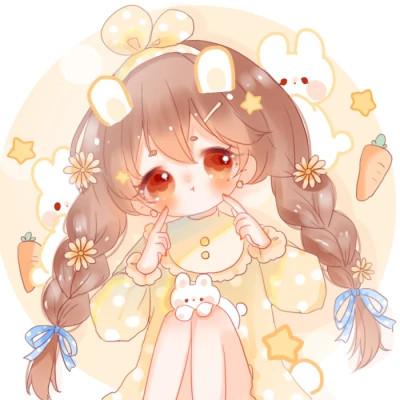 女生q版头像呆萌可爱高清图片