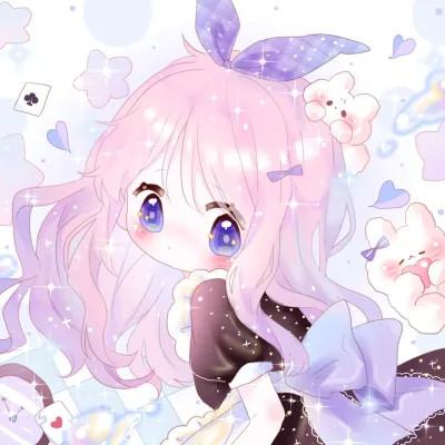 女生q版头像呆萌可爱高清图片
