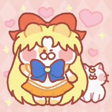 美少女战士手绘猫咪团头可爱