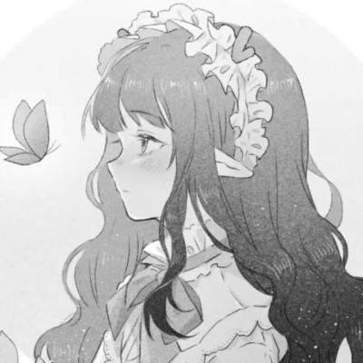 高质量漫画风黑白女漫头103张