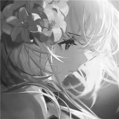 高质量漫画风黑白女漫头103张