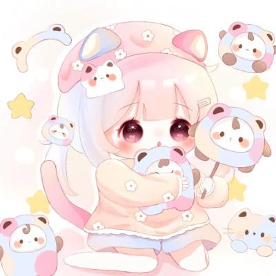 女生q版头像呆萌可爱高清图片