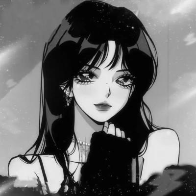 高质量漫画风黑白女漫头103张