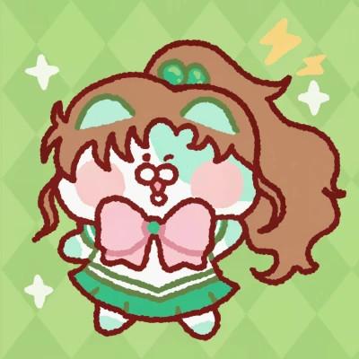 美少女战士手绘猫咪团头可爱