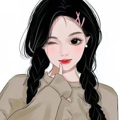 高级头像女生小众手绘漫画