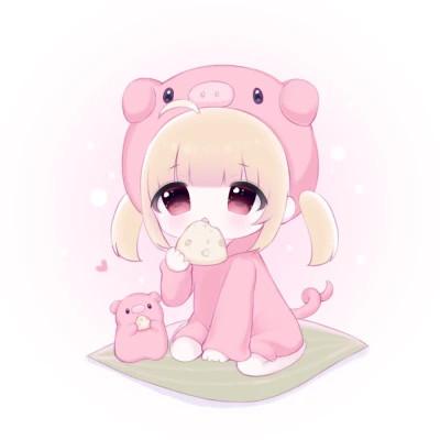 卡通女孩图片可爱萌头像118张