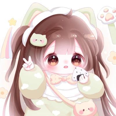 女生q版头像呆萌可爱高清图片