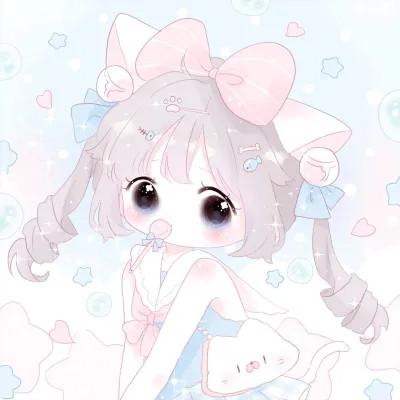 女生q版头像呆萌可爱高清图片