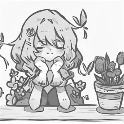 高质量漫画风黑白女漫头103张
