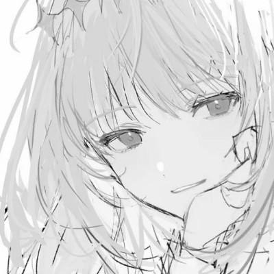 高质量漫画风黑白女漫头103张