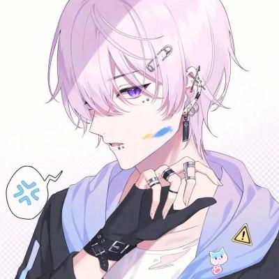 8组酷酷的青春手绘一男一女头像