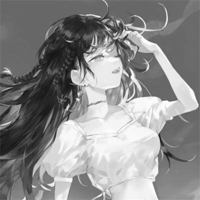 高质量漫画风黑白女漫头103张