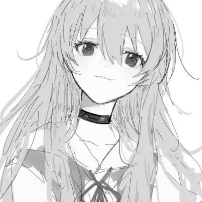 高质量漫画风黑白女漫头103张