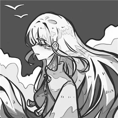 高质量漫画风黑白女漫头103张