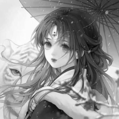 高质量漫画风黑白女漫头103张