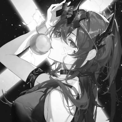 高质量漫画风黑白女漫头103张