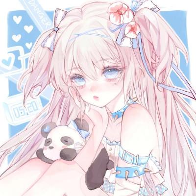 动漫头像唯美女生手绘闺蜜