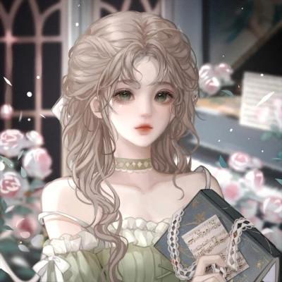 动漫头像唯美女生手绘闺蜜