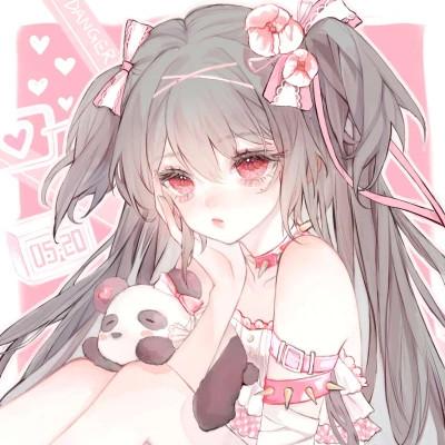 动漫头像唯美女生手绘闺蜜