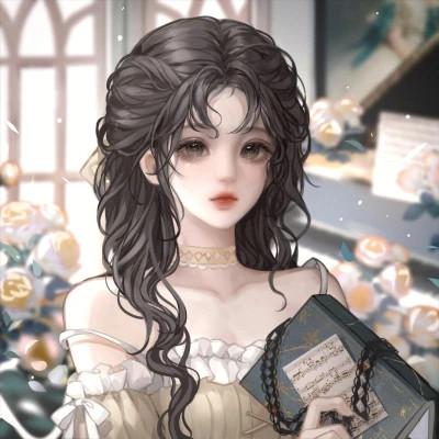 动漫头像唯美女生手绘闺蜜